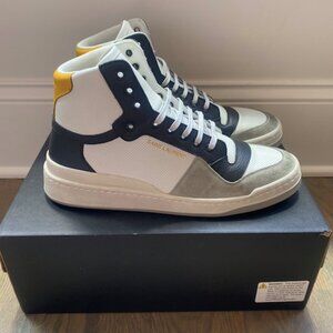 Saint Laurent Panelled high-top sneakers
